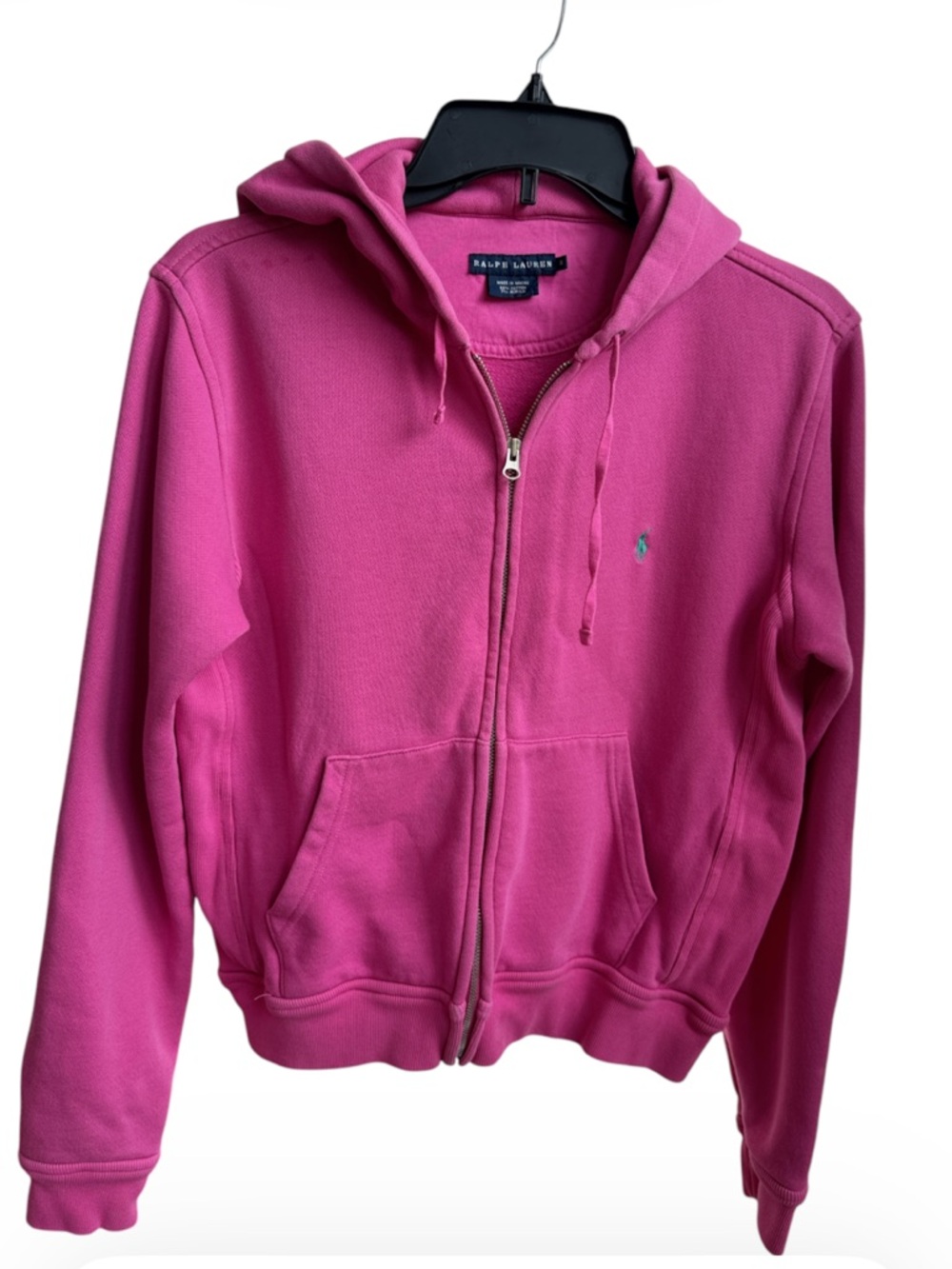 Ralph Lauren Hoodie Women’s Medium Pink Full-Zip jacket